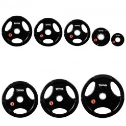 Taurus 50 Mm Hantelscheibe Gummiert 3G Black - Sport-Tiedje